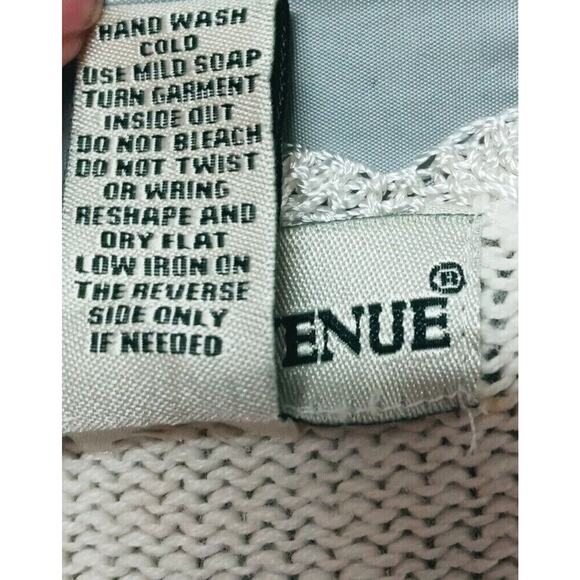 Seventh Avenue Womens Floral Embroidered Tunic Sweater Lace Trim Boho Small - Picture 7 of 12